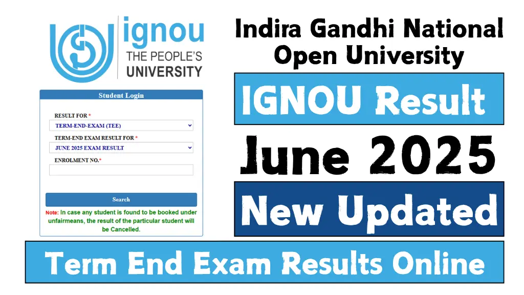 IGNOU Result June 2025
