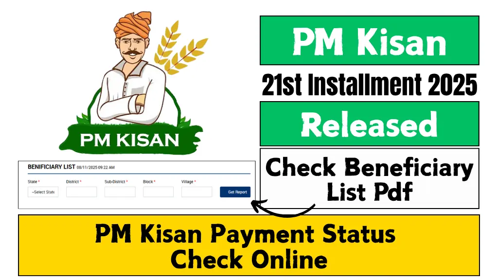 PM Kisan 21st Installment Date 2025