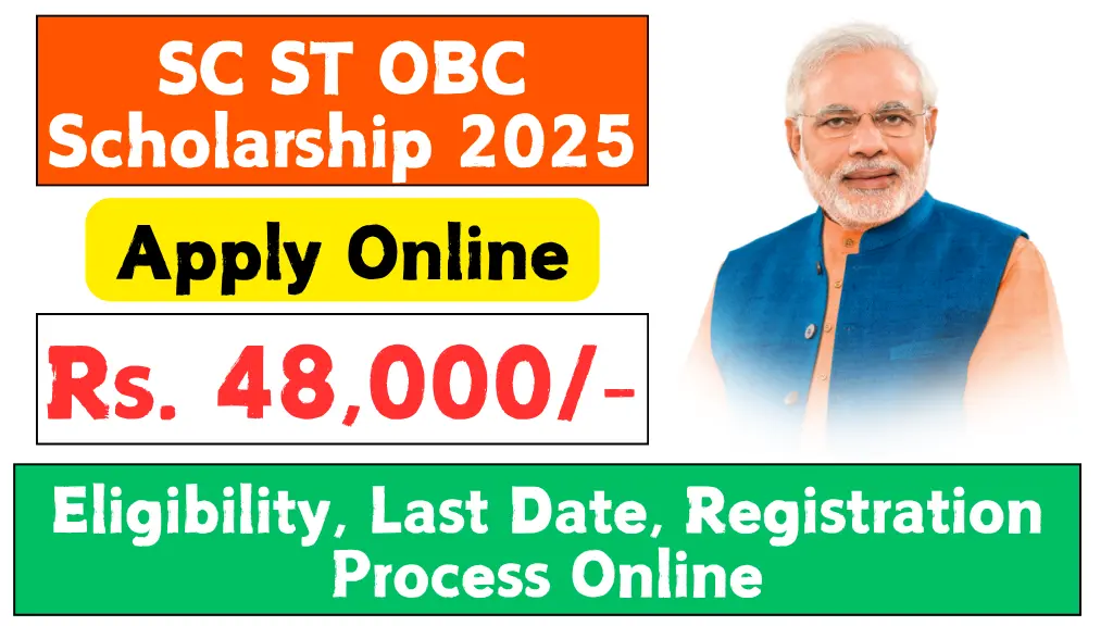 SC ST OBC Scholarship 2025